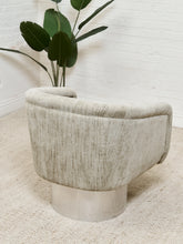 Load image into Gallery viewer, Leon Rosen for Pace Mid Century Chrome Swivel Lounge Chair
