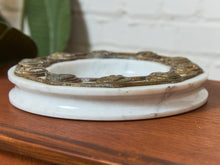Load image into Gallery viewer, Neoclassical Round Ashtray with Embossed Roman Figures-Solid Marble Tray
