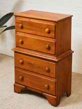 Load image into Gallery viewer, Maple Vintage Antique Highboy
