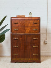Load image into Gallery viewer, Art Deco Highboy with Ornate Hardware
