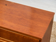 Load image into Gallery viewer, Walnut Mid Century 9 Drawer Dresser
