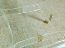 Load image into Gallery viewer, Tubular Lucite and Brass Italian Game Table
