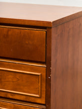 Load image into Gallery viewer, Walnut Mid Century 9 Drawer Dresser
