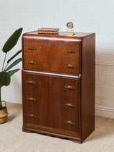Load image into Gallery viewer, Art Deco Highboy with Ornate Hardware
