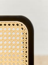 Load image into Gallery viewer, Black and Rattan Dining Chair
