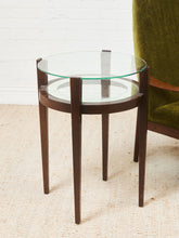 Load image into Gallery viewer, Round Wood 2 Tier Table
