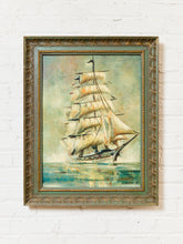 Load image into Gallery viewer, Mid-century, Modern Extraordinary Sailboat Painting
