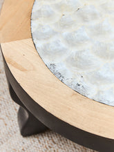 Load image into Gallery viewer, Organic Modern Sculptural Coffee Table Curved Wood Mother of Pearl Design
