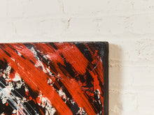 Load image into Gallery viewer, Red Geometric Acrylic Abstract Mandala Museum Painting in Red by Gerald Campbell
