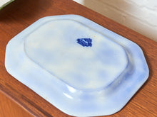 Load image into Gallery viewer, Antique Dark Flow Blue Manilla Staffordshire Platter
