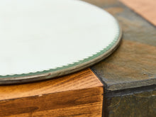 Load image into Gallery viewer, Round Scalloped Edge Art Deco Mirror
