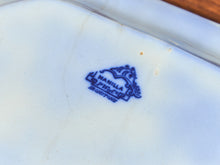 Load image into Gallery viewer, Antique Dark Flow Blue Manilla Staffordshire Platter
