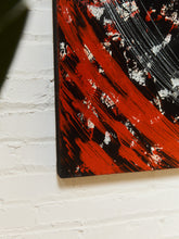 Load image into Gallery viewer, Red Geometric Acrylic Abstract Mandala Museum Painting in Red by Gerald Campbell
