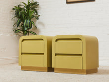 Load image into Gallery viewer, Yellow Sunshine Pair of Nightstands
