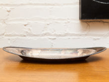 Load image into Gallery viewer, Silver Plated Oval Small Braided Edge Tray
