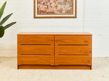 Load image into Gallery viewer, Teak Danish Modern 6 Drawer Dresser
