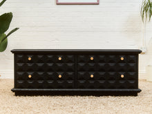 Load image into Gallery viewer, Black and Gold Brutalist Dresser
