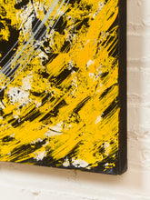 Load image into Gallery viewer, Geometric Acrylic Abstract Mandala museum Painting in Yellow by Gerald Campbell
