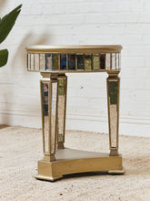 Load image into Gallery viewer, Mirrored Neoclassical Side Table
