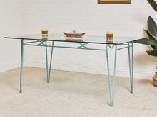 Load image into Gallery viewer, Antiqued Vintage Mid Century Patio Table
