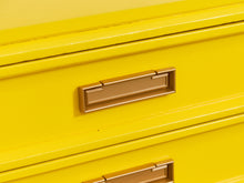 Load image into Gallery viewer, Yellow Eight Drawer Bamboo Dresser

