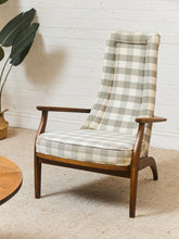 Load image into Gallery viewer, Gingham Danish Modern Armchair
