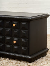 Load image into Gallery viewer, Black and Gold Brutalist Dresser
