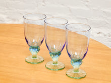 Load image into Gallery viewer, Set of Three Bormioli Rocco " Bahia" Water Glasses
