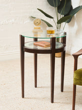 Load image into Gallery viewer, Round Wood 2 Tier Table
