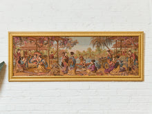 Load image into Gallery viewer, Antique Japanese Geisha Tapestry Framed
