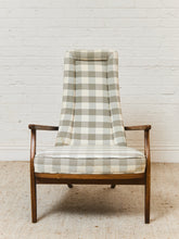 Load image into Gallery viewer, Gingham Danish Modern Armchair

