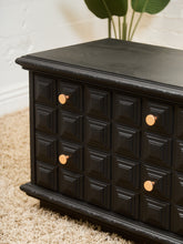 Load image into Gallery viewer, Black and Gold Brutalist Dresser
