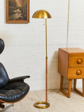 Load image into Gallery viewer, Gold Lamp with Rope Bottom Floor Lamp
