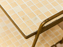 Load image into Gallery viewer, Tile Top 1960s 2 Tier Side Table
