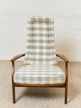 Load image into Gallery viewer, Gingham Danish Modern Armchair
