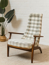 Load image into Gallery viewer, Gingham Danish Modern Armchair
