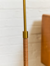 Load image into Gallery viewer, Gold Lamp with Rope Bottom Floor Lamp
