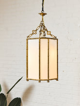 Load image into Gallery viewer, Antique French Bamboo Brass Pendant LARGE
