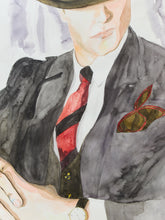 Load image into Gallery viewer, Vintage Painting of a Demure Gentleman
