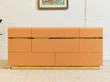 Load image into Gallery viewer, Post Modern Creamy Coral Dresser
