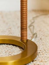 Load image into Gallery viewer, Gold Lamp with Rope Bottom Floor Lamp

