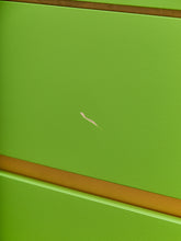 Load image into Gallery viewer, Low Profile 1970’s Kelly Green and Brass Nightstands
