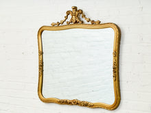Load image into Gallery viewer, Ribbon Crested Gilt Mirror
