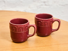 Load image into Gallery viewer, Pair of Strawberry Red Mugs
