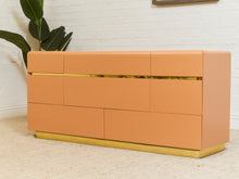 Load image into Gallery viewer, Post Modern Creamy Coral Dresser
