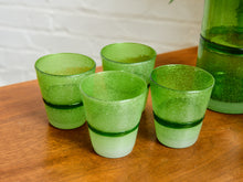 Load image into Gallery viewer, Vintage crackle, Murano Italian Glass Set with Pitcher
