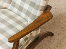 Load image into Gallery viewer, Gingham Danish Modern Armchair

