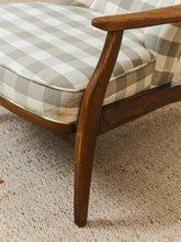 Load image into Gallery viewer, Gingham Danish Modern Armchair
