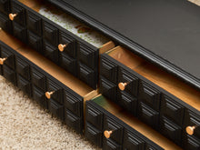 Load image into Gallery viewer, Black and Gold Brutalist Dresser
