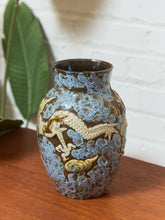 Load image into Gallery viewer, Qing Qianlong Style Dragon Vase with Turquoise Glaze
